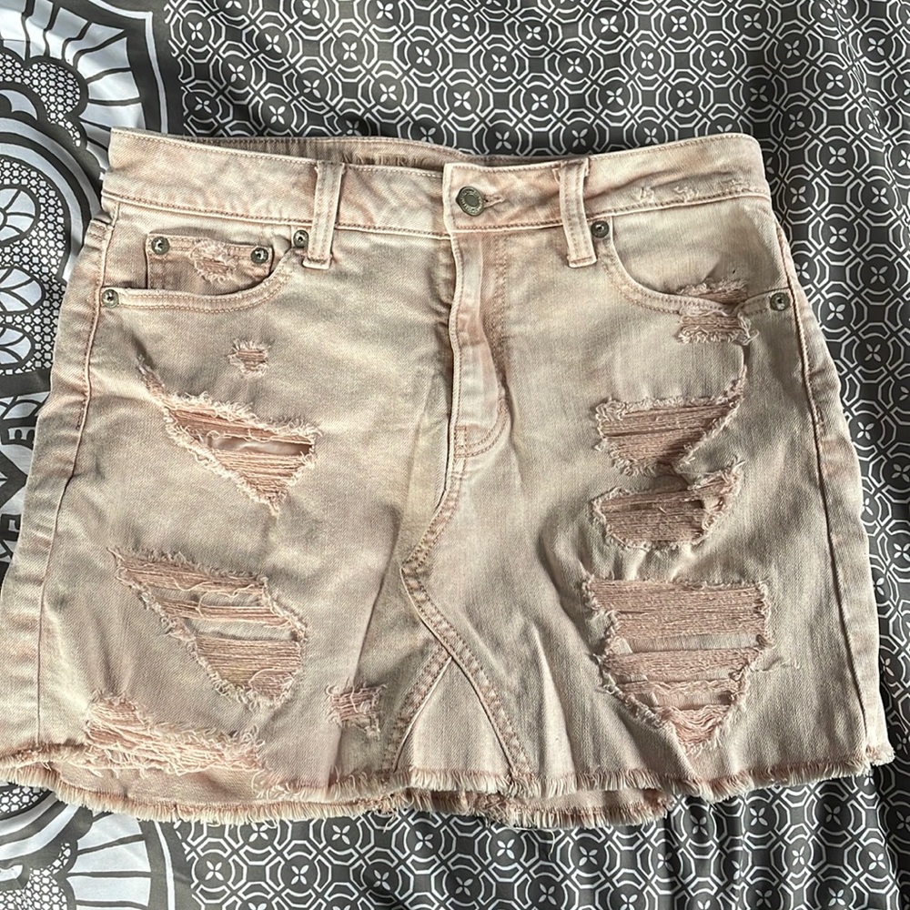 American eagle denim skirt